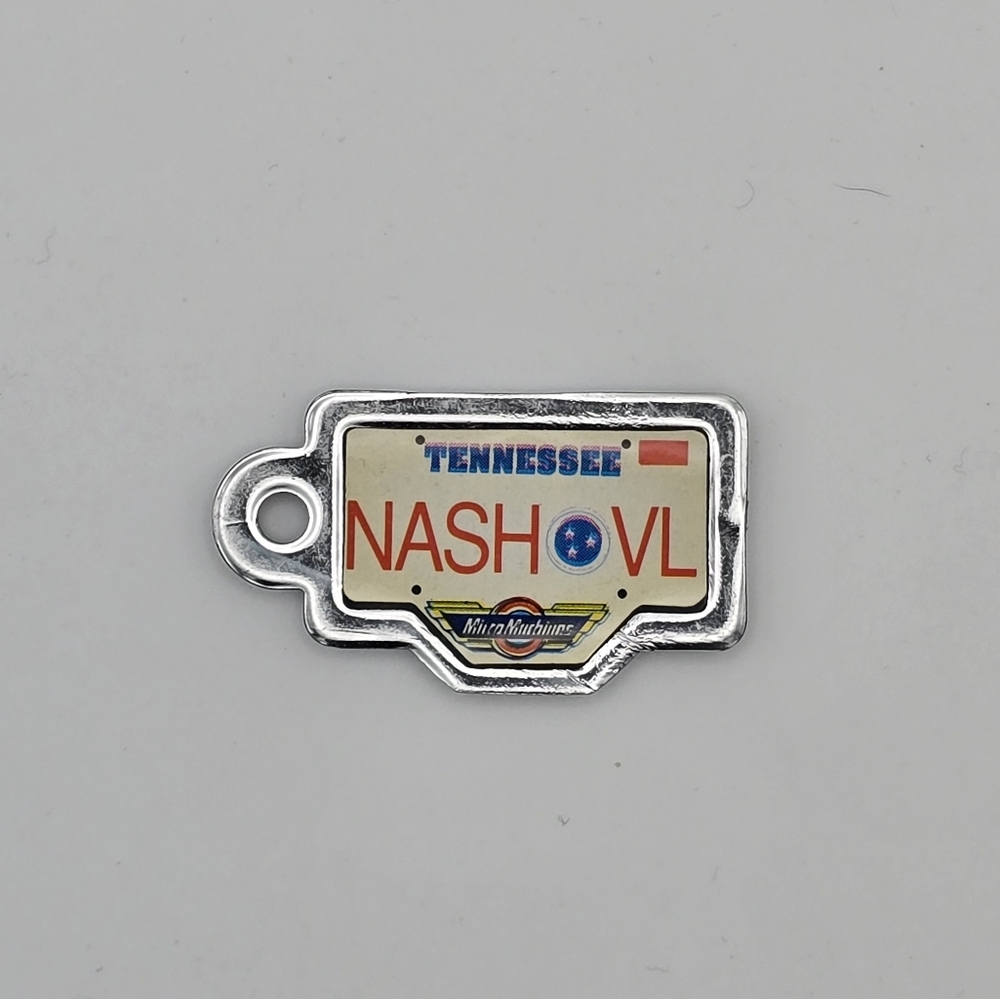 Vintage 1990 Galoob Micro Machines License Plate Tennessee NASHVL